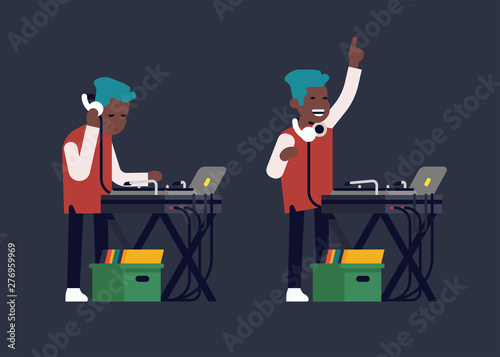 DJ playing music