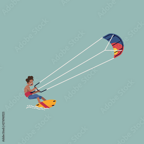 Kite surfing design element photo
