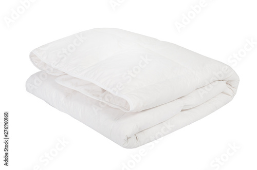 white duvet on pure white background