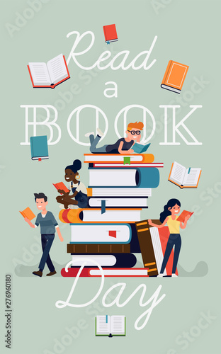 Book festival poster template