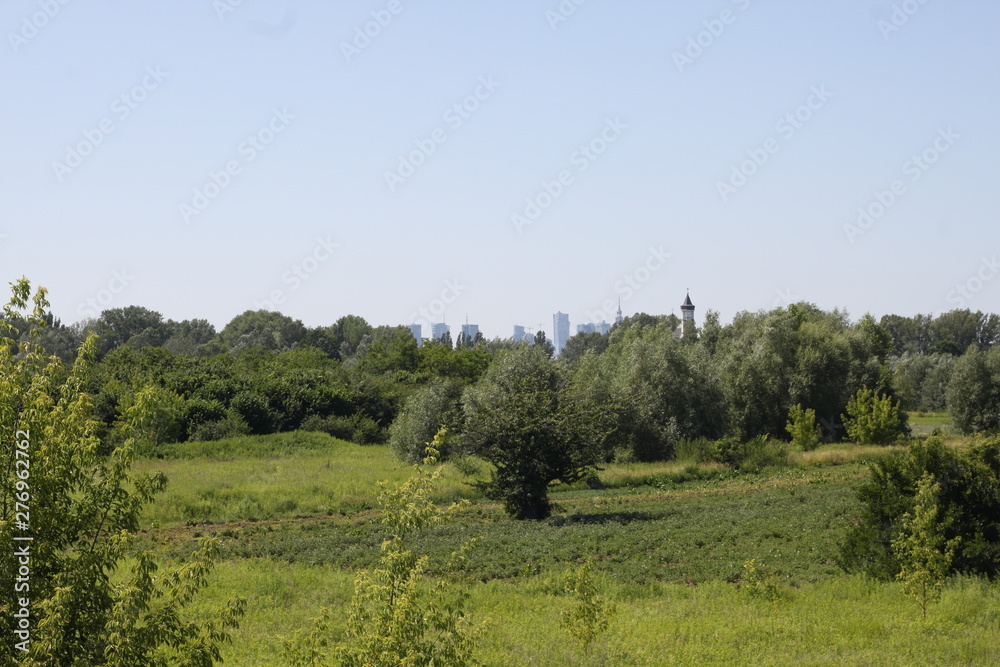 Panorama podmiejska zieleń Panorama podmiejska zieleń