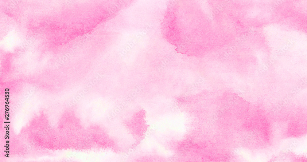 Pink color light ink effect shades gradient on textured paper. Soft smeared aquarelle painted magenta watercolor canvas for splash design, invitation background, vintage template Pink color light ink effect shades gradient on textured paper. Soft smeared aquarelle painted magenta watercolor canvas for splash design, invitation background, vintage template