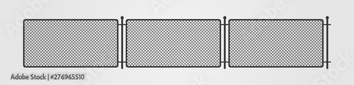 Wallpaper Mural Fence mesh silhouette icon on gray background. Flat style. Vector illustration. Torontodigital.ca