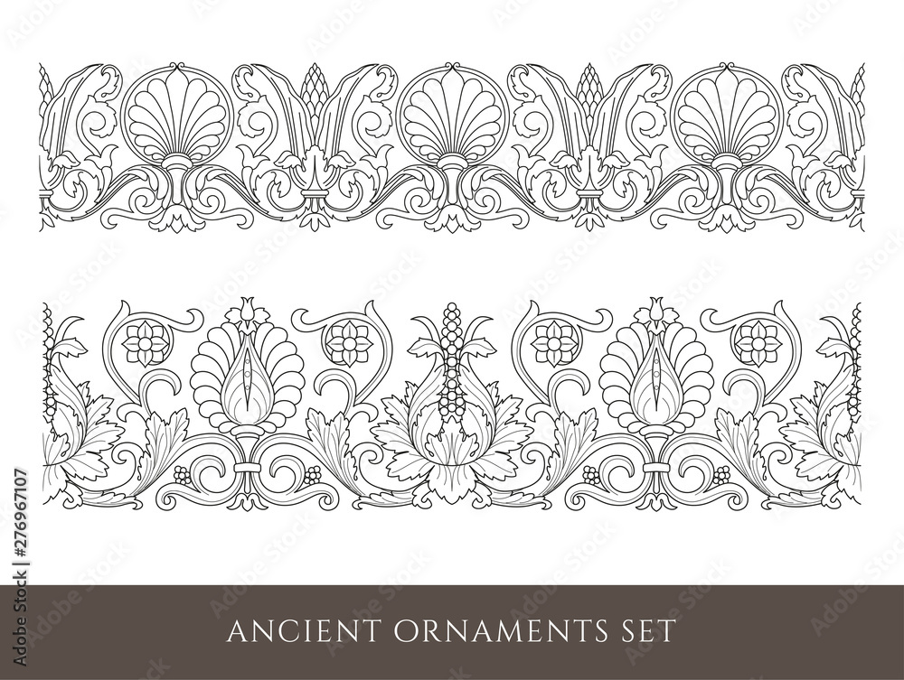 Decorative seamless border