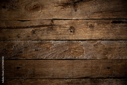 Old wood plank texture background. Gradient light..