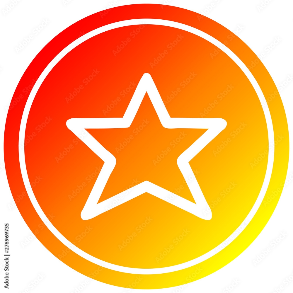star shape circular in hot gradient spectrum star shape circular in hot gradient spectrum