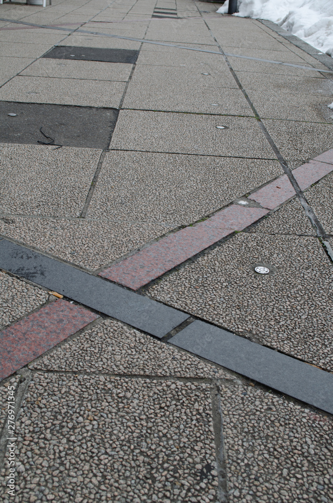 Fototapeta premium 歩道のタイル