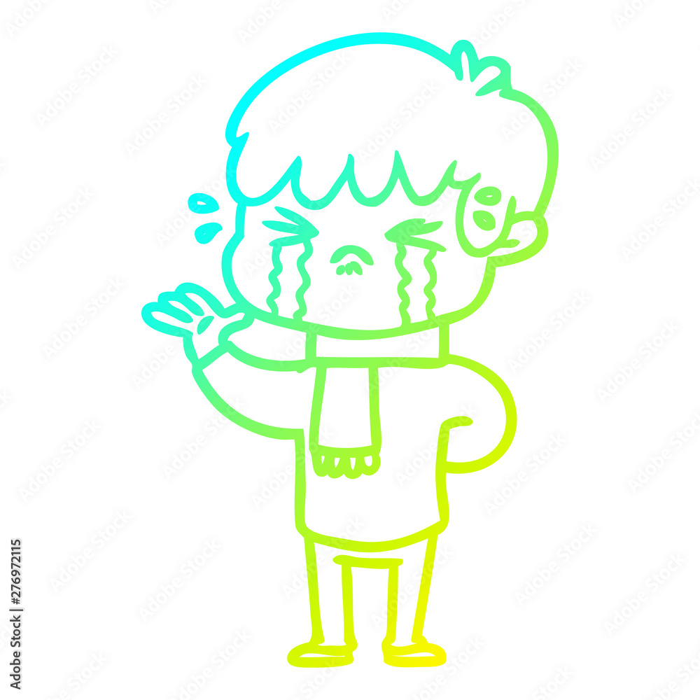 cold gradient line drawing cartoon boy crying cold gradient line drawing cartoon boy crying