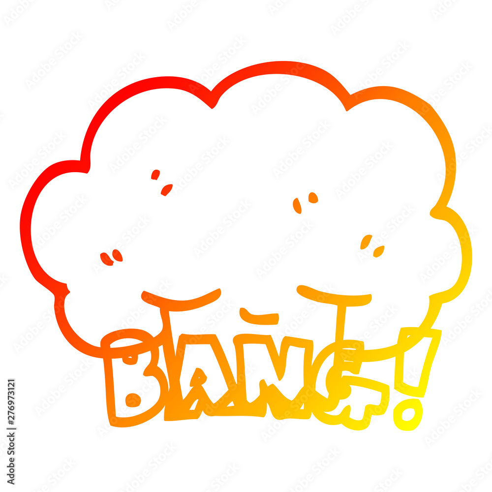warm gradient line drawing cartoon explosion bang warm gradient line drawing cartoon explosion bang