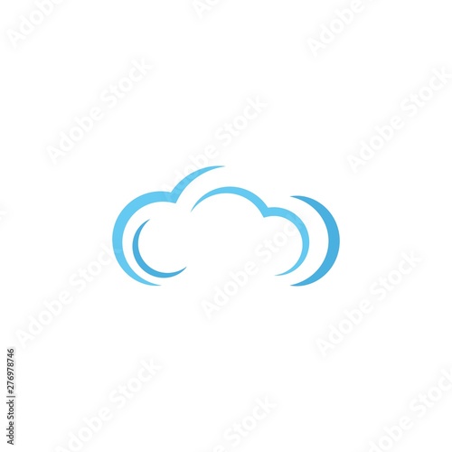 Fototapeta Naklejka Na Ścianę i Meble -  cloud logo vector