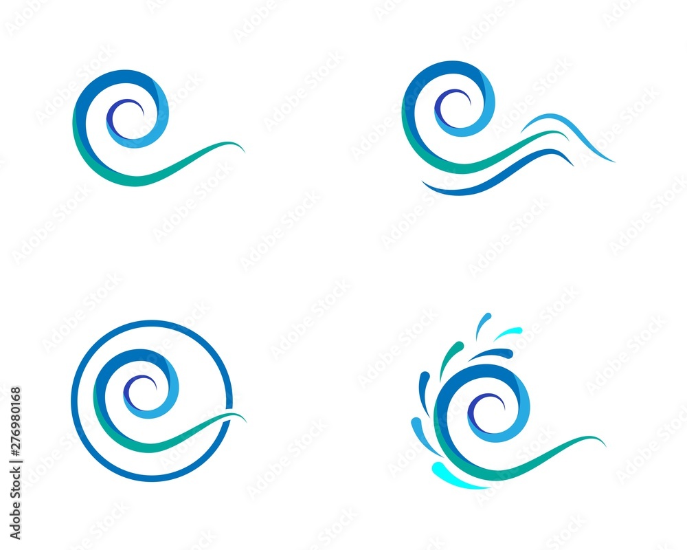 Water Wave symbol and icon Logo Template vector Water Wave symbol and icon Logo Template vector