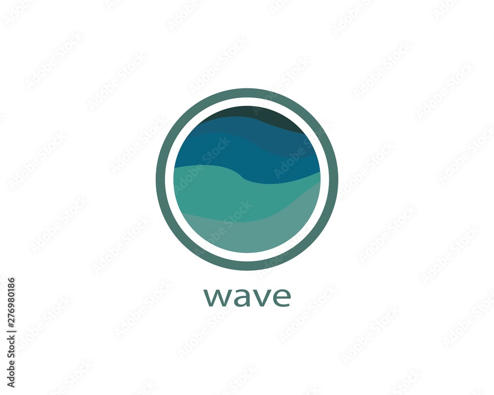 Water Wave symbol and icon Logo Template vector Water Wave symbol and icon Logo Template vector