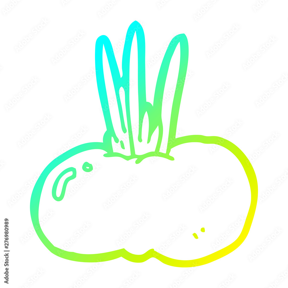 cold gradient line drawing cartoon vegetable cold gradient line drawing cartoon vegetable