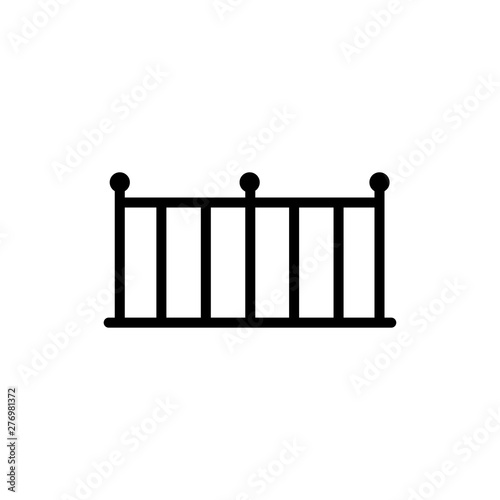 Fence symbol icon vector illustration