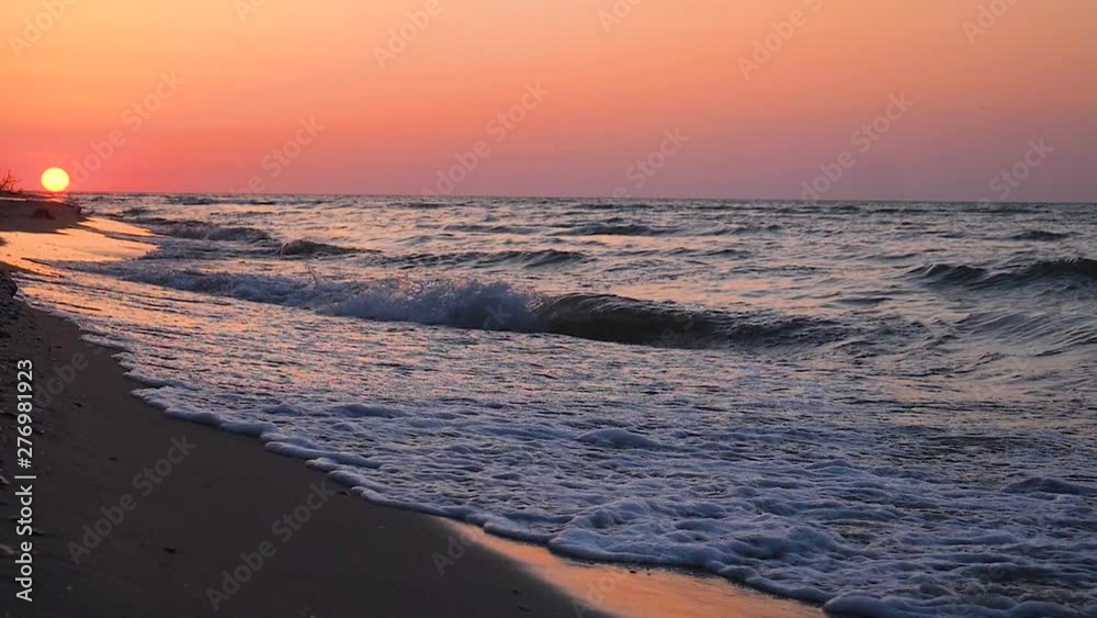 Sunrise over the sea morning beach Sunrise over the sea morning beach