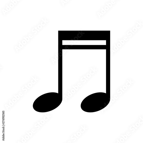 Music symbol icon vector illustration