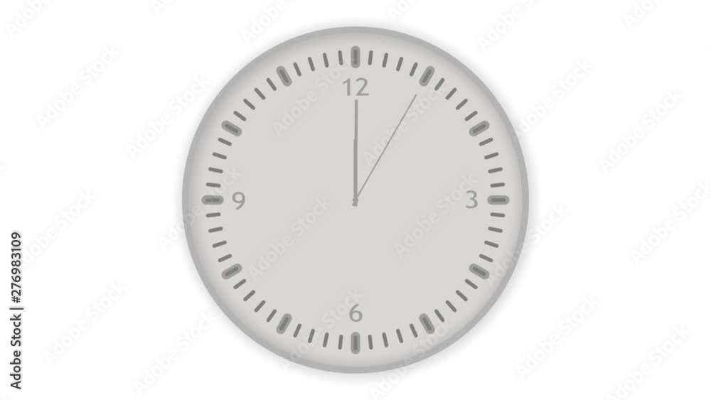 1分間の秒針(時計) 1分間の秒針(時計)