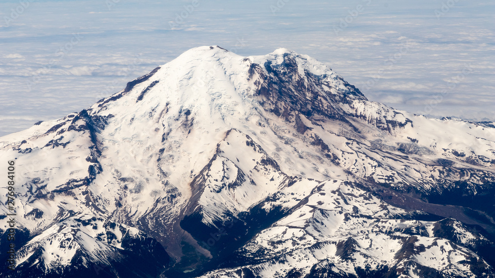 Aerial view of Mt. Rainier