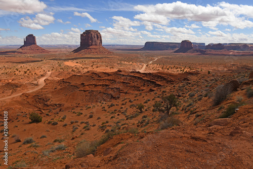 Scenic view of Monument Valley
