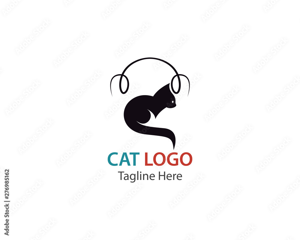 Cat logo design template vector illustration Cat logo design template vector illustration