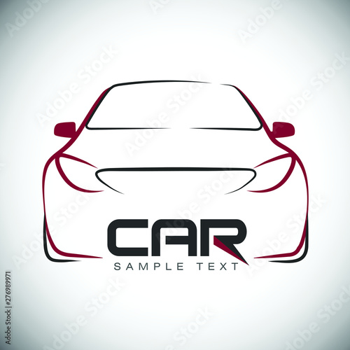 abstract car sport racing vector logo template