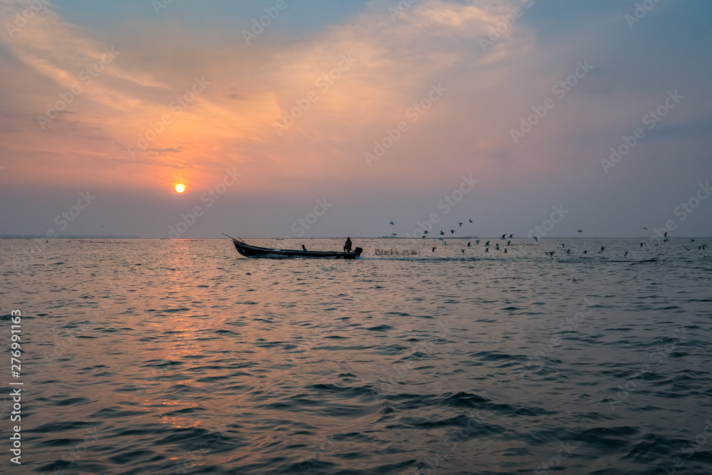 Fishermen Checking their Nets in the early morning, Jaffna, Sri Lanka