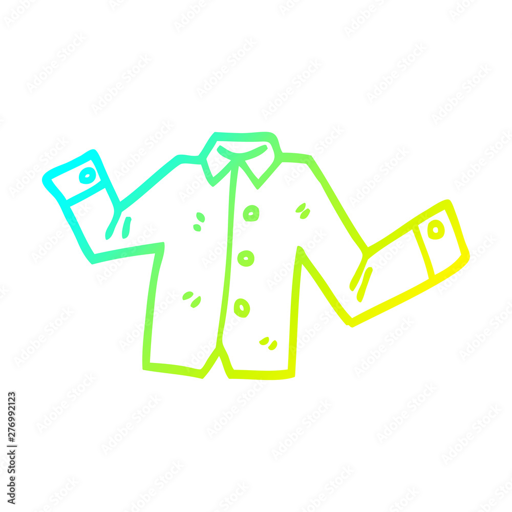 cold gradient line drawing cartoon casual shirt cold gradient line drawing cartoon casual shirt