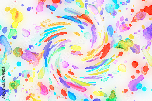abstract colorful watercolor painted paper texture background