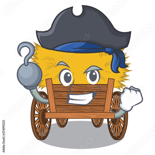 Pirate hayride isolated within in the character