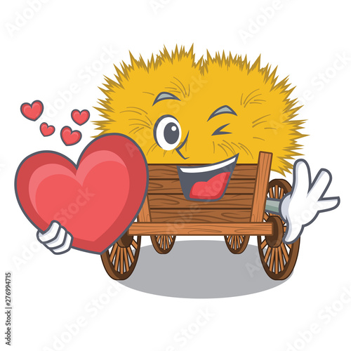 With heart cartoon hayride toy in a drawer