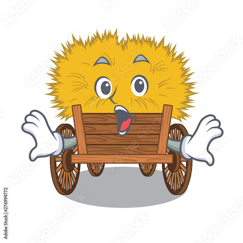 Surprised cartoon hayride toy in a drawer