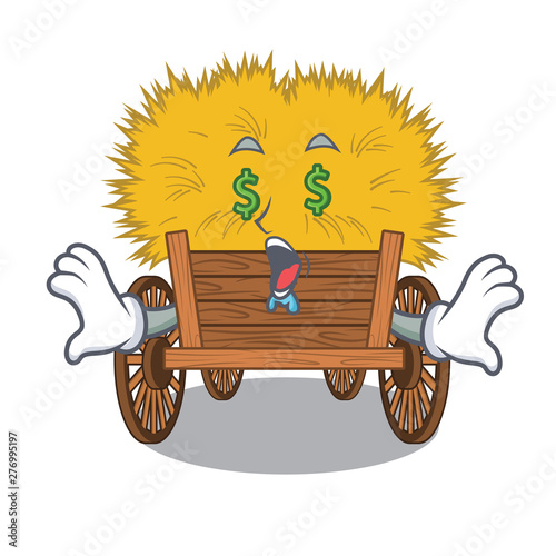 Money eye miniature haydire above cartoon wood table