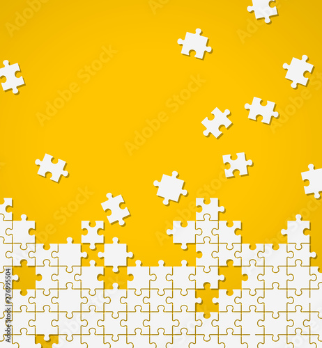 Jigsaw puzzle illustration background material