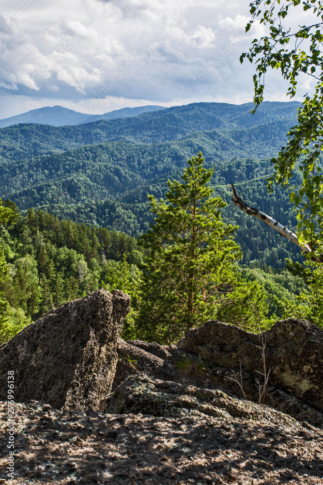 summer landscape with mountains and clouds summer landscape with mountains and clouds