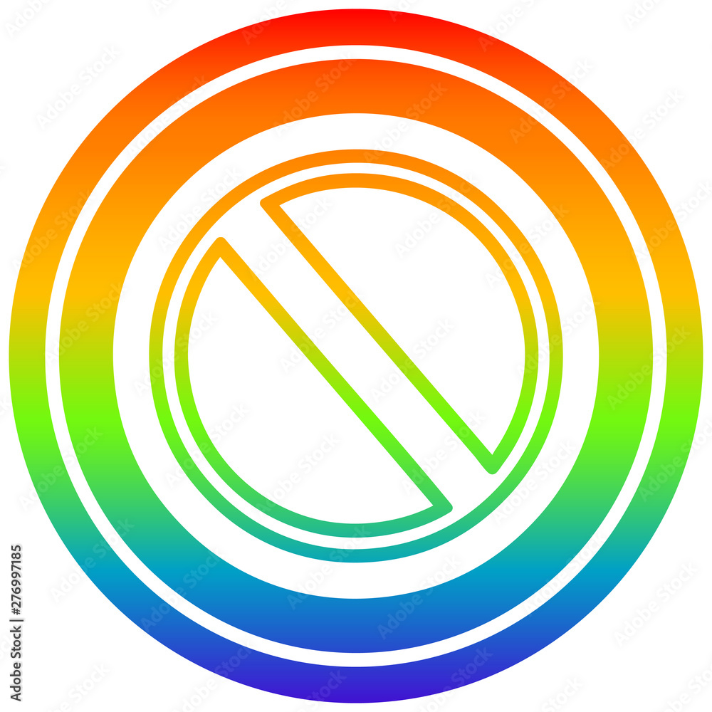 generic stop circular in rainbow spectrum generic stop circular in rainbow spectrum
