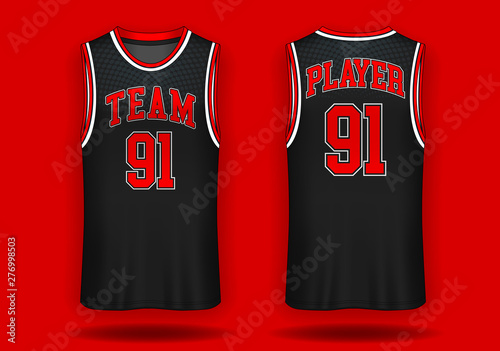Basketball jersey, Tank top sport illustration.