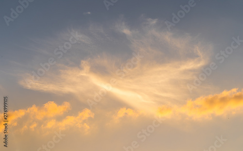 Billede på lærred Cloud structure at sky like a angel
