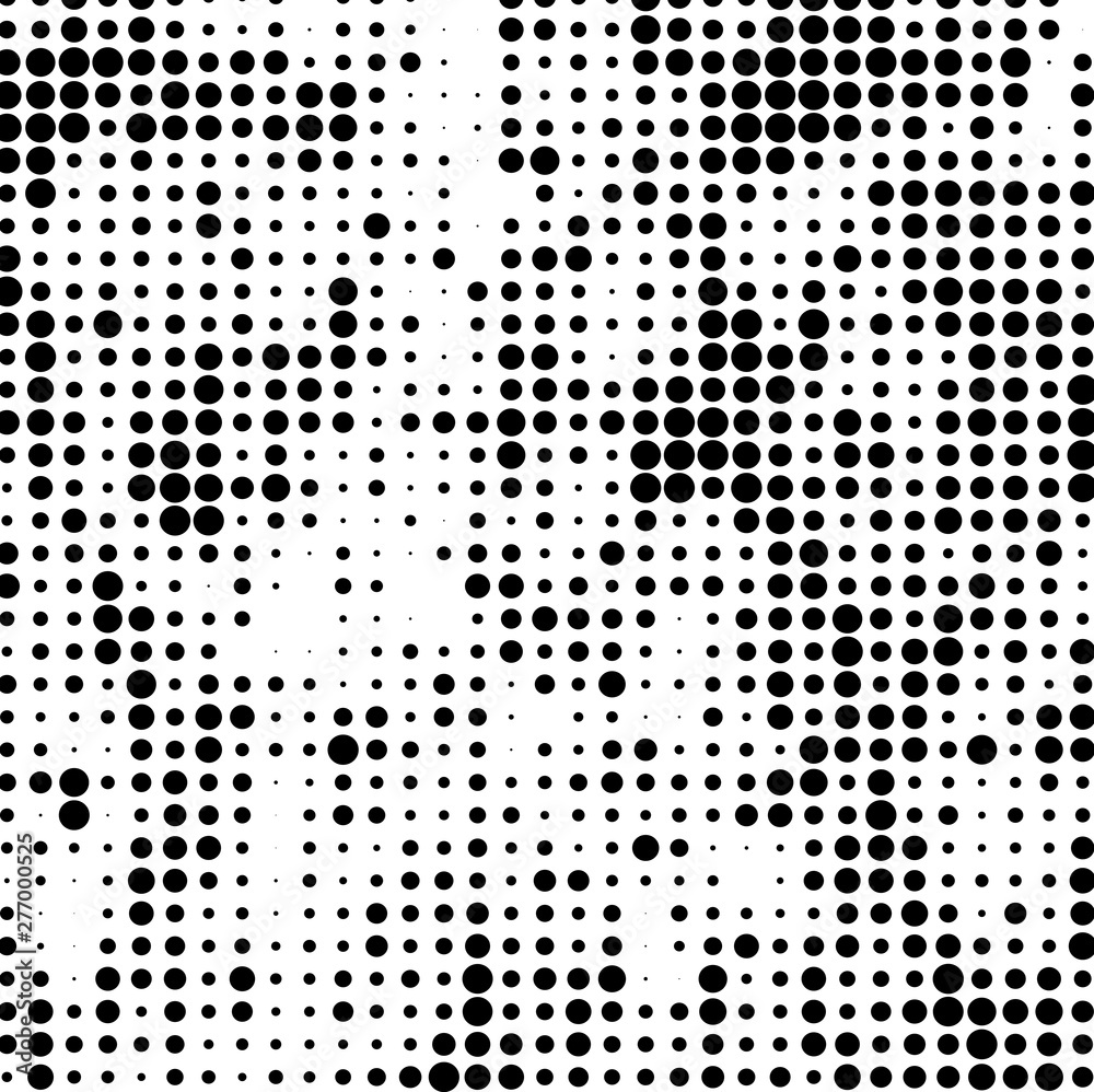 Texture of black dots on white background. Monochrome halftone comic. Texture of black dots on white background. Monochrome halftone comic.