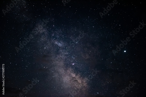 Milky Way in night starry sky