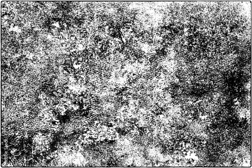 Grunge background black and white. Vector texture of scratches, chips, cracks. Monochrome gloomy pattern of the old surface.