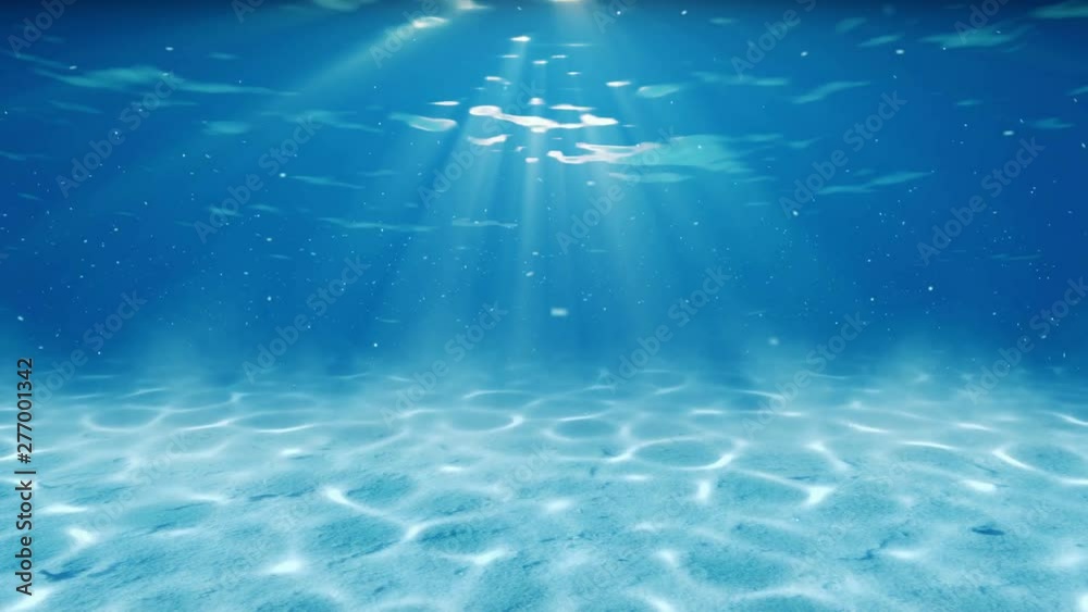 Underwater scene. Summer travel background. Check out my other underwater and seascape animations