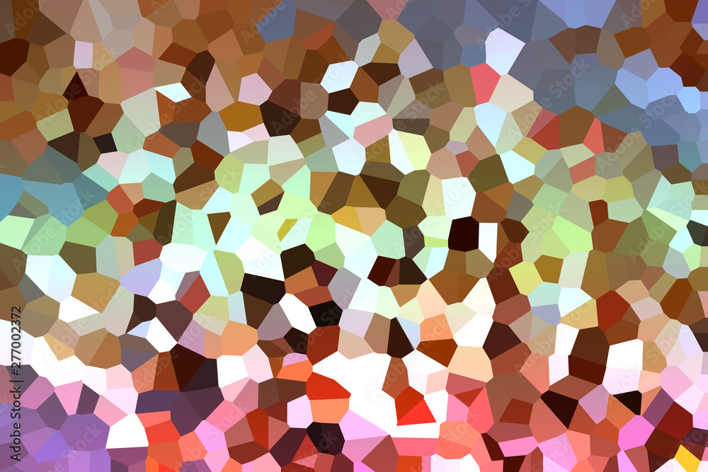 colorful abstract polygon crystallize art a triangular rainbow