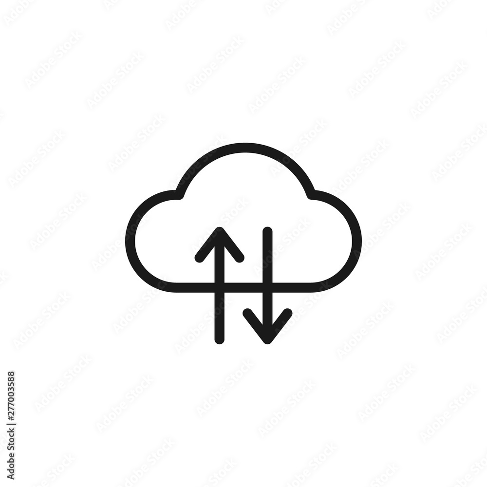 Cloud upload-download sign. Upload to and download data from cloud. Backup and restore sign for business operations illustrations and UI design. Cloud upload-download sign. Upload to and download data from cloud. Backup and restore sign for business operations illustrations and UI design.