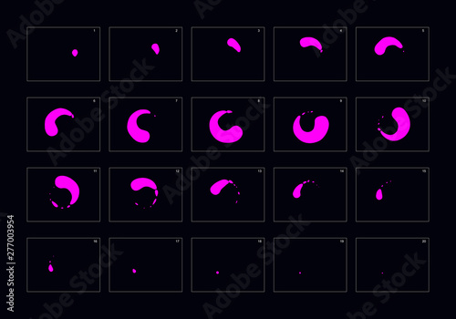 animation explosion effect frame by frame