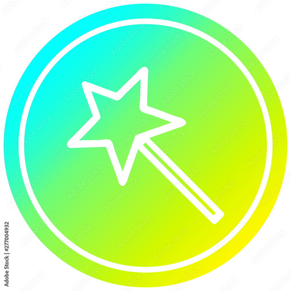 magic wand circular in cold gradient spectrum magic wand circular in cold gradient spectrum