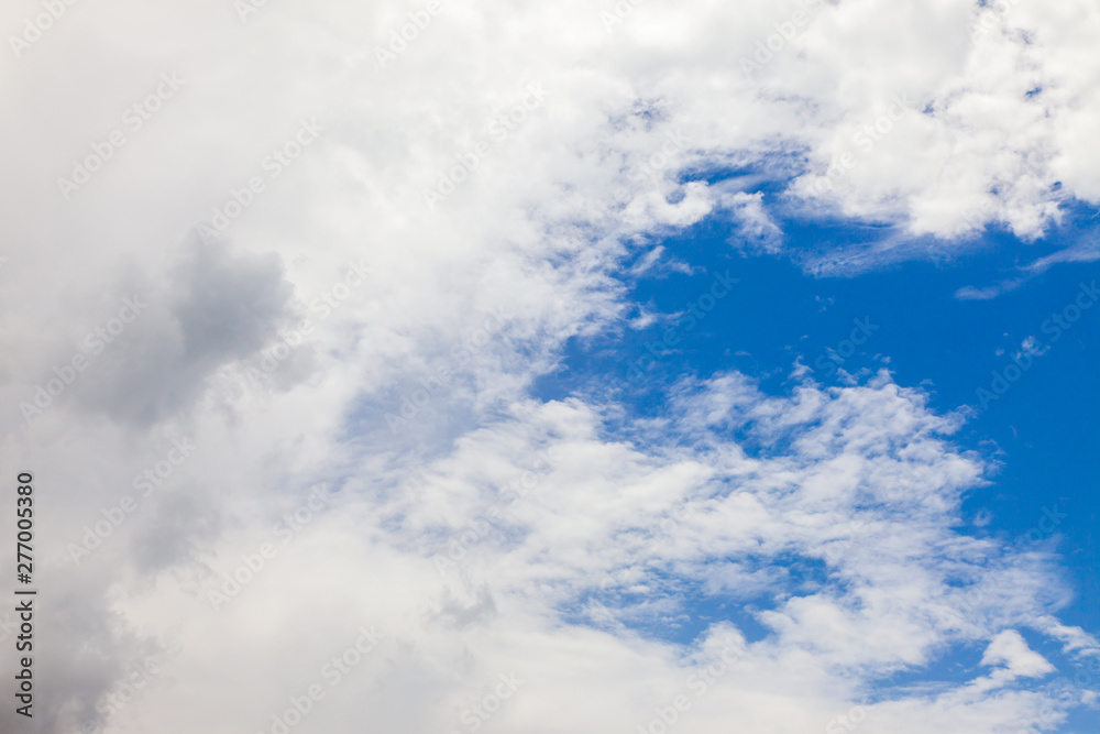 Fototapeta premium Cloud and blue sky, weather have a good day background