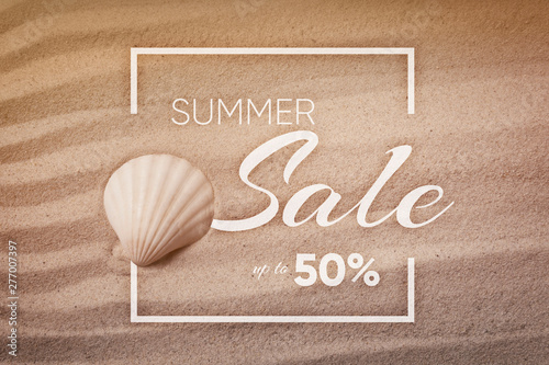 Summer sale background photo