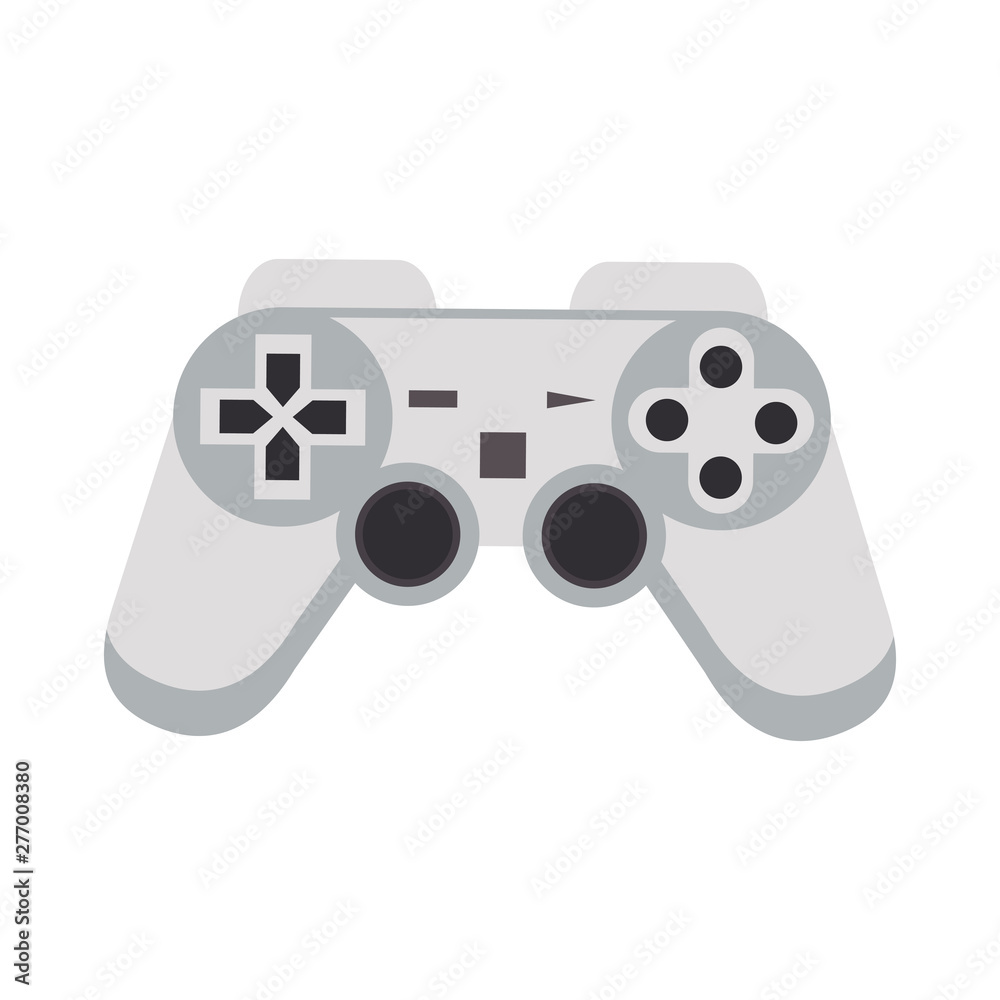 Modern videogame console gamepad with buttons Modern videogame console gamepad with buttons