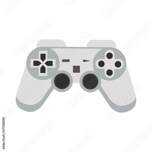 Modern videogame console gamepad with buttons
