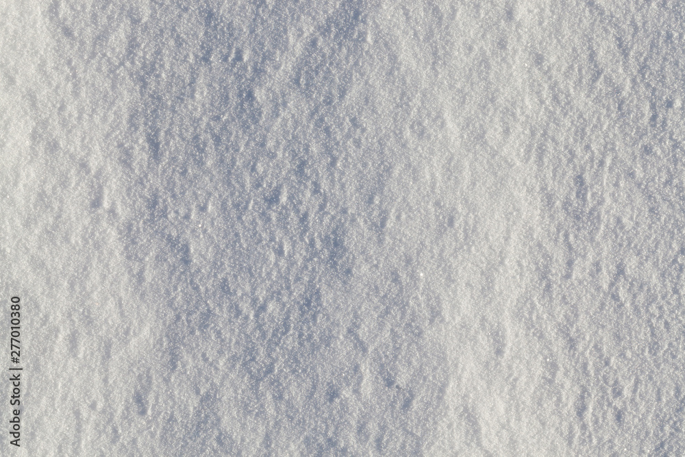 Obraz premium Snow in winter - photographed snowdrifts in the winter season. Close-up and a shallow depth of field